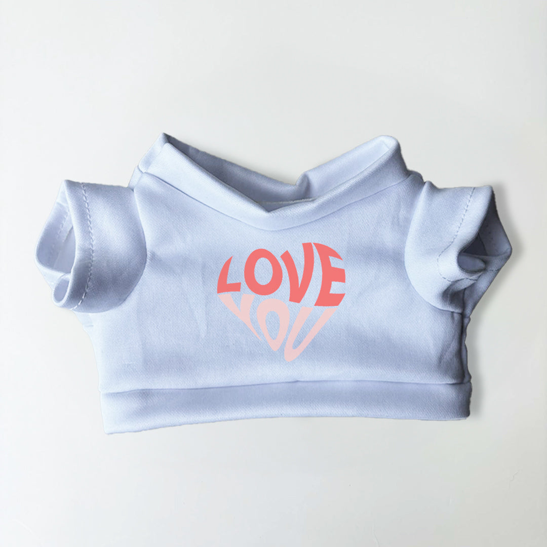 Love You Heart | White Tee