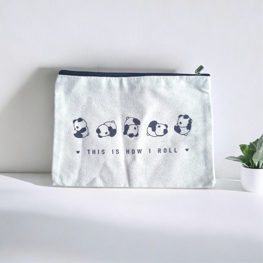 "This Is How I Roll" Panda Travel Pouch