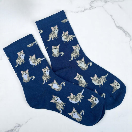 Cute Cat Pattern Socks