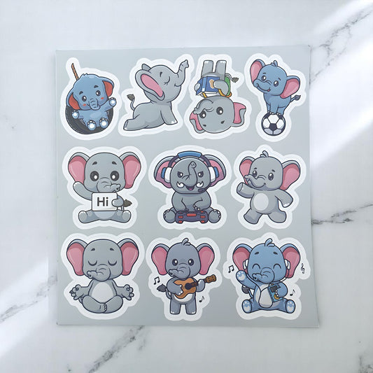 Elephant Sticker Sheet