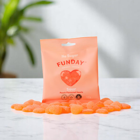 Sour Peach Heart Gummies