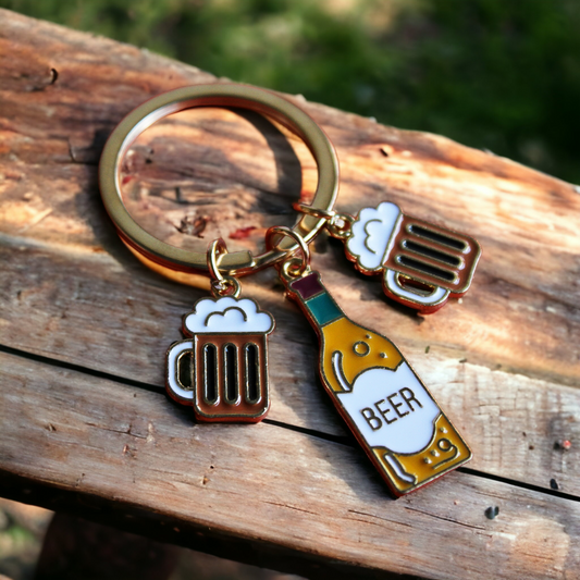 Beer Bottle Keychain