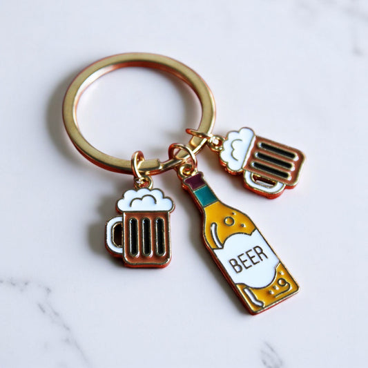 Beer Bottle Keychain